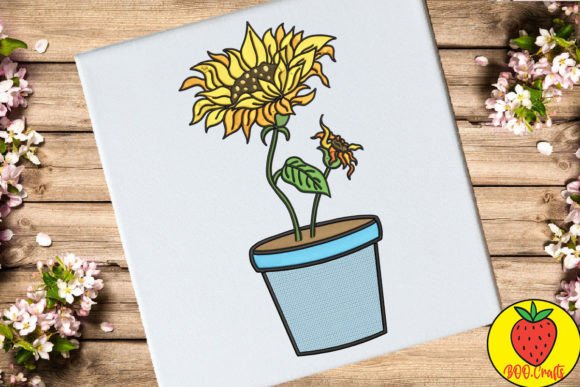 Beautiful Sunflower Pot: A Seasonal Embroidery Review