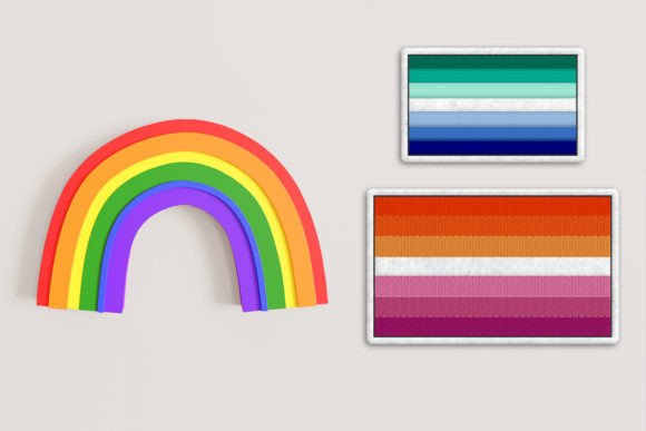 Review: 7 Color Striped Pride Flag ITH Feltie