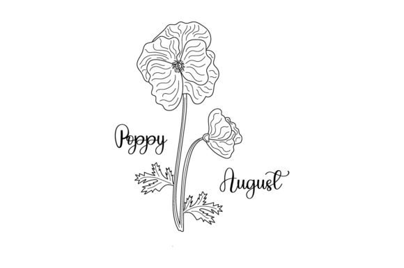Review: August Poppy Line Art Embroidery Design