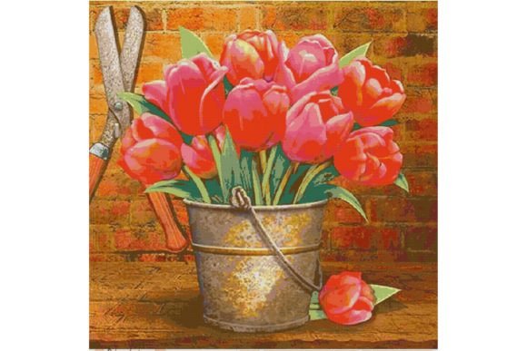Review: Counted Cross Stitch Pattern-Flowers 118 for Craft Fairs