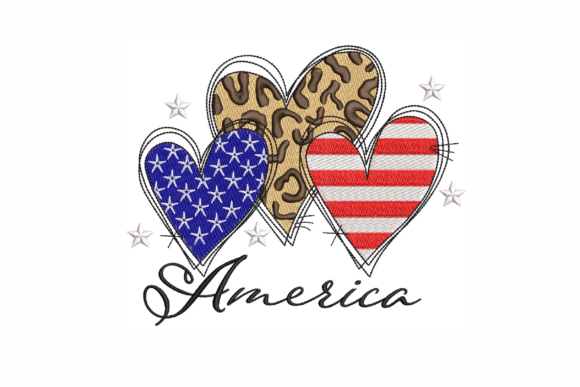 Review: Independence Day Hearts Embroidery for Apparel