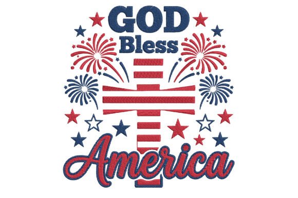 Reviewing God Bless America Embroidery Design