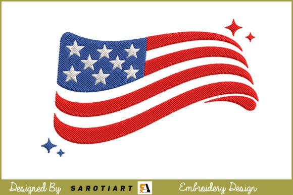 Reviewing the American Flag Embroidery Design T-shirt