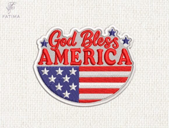 Reviewing the God Bless America Patch Embroidery File