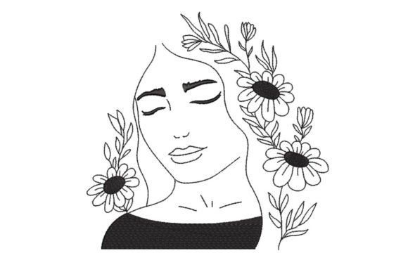 Reviewing Woman with Flowers for Boutique Sweatshirts