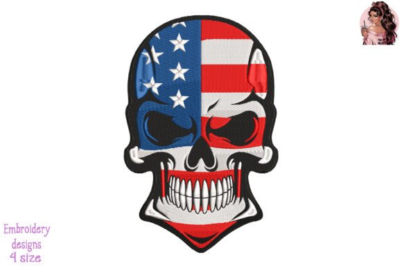USA Flag Skull: A Bold Holiday Embroidery Review
